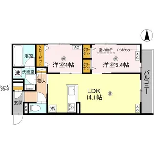 D-residence宇保町【2階】の間取り