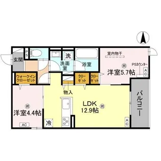 D-residence宇保町【2階】の間取り
