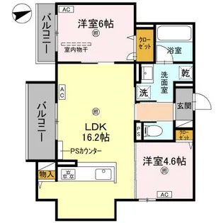 D-residence荘園B【3階】の間取り