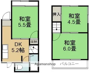 兵庫県川西市美園町【一戸建】の間取り