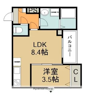 ココングランジュール川西小花【1階】の間取り