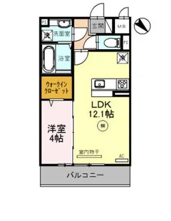 LA MAISON城南【3階】の間取り