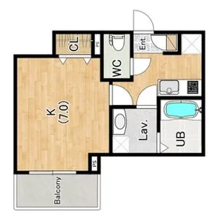 ココングランジュール川西小花【0301号室】の間取り