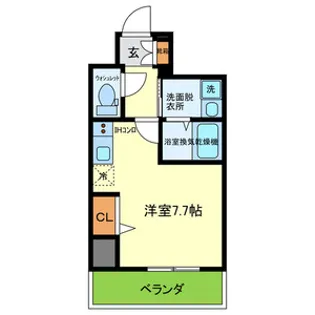 ONLYONEキセラタウンⅡ【8階】の間取り