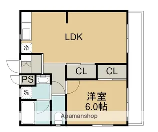 メゾンN牧落【2階】の間取り