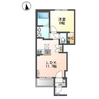 フェリス南花屋敷【1階】の間取り