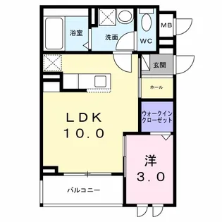 グランリヴェール建石町【2階】の間取り