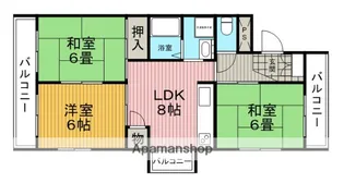 マンション雅Ⅱ【3階】の間取り