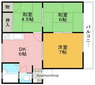 ロイヤルクイーンズパーク池田【2階】の間取り