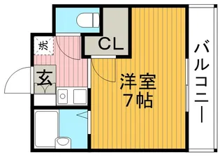 ユーベル18【0102号室】の間取り