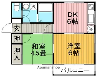 ヴィラK渋谷Ⅱ【2階】の間取り