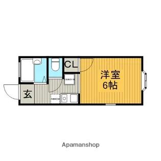 城山ハイツ【1階】の間取り