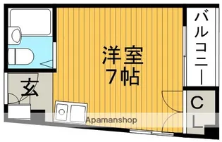 シャンブル石橋【3階】の間取り