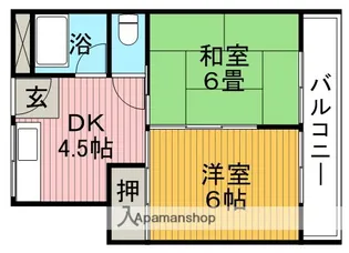 パークビルザイシバシ【3階】の間取り