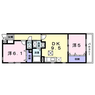 ボヌール【1階】の間取り