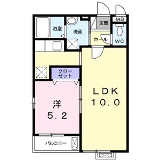 フルー リール【2階】の間取り