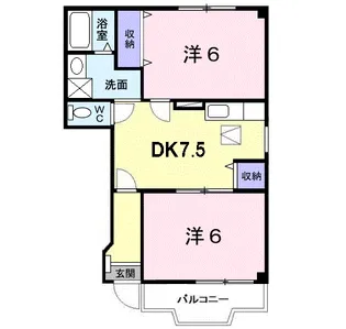 ミシュカーン【1階】の間取り