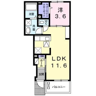 ボナール セカンド ハイツ【1階】の間取り