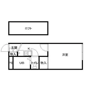 レオパレス河原城【3階】の間取り