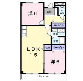 グリーンハイツ芝Ⅰ【2階】の間取り