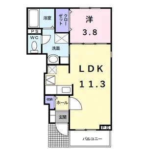 メゾン・ファミーユⅡ【1階】の間取り