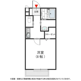 クオリア東茱萸木【107号室号室】の間取り