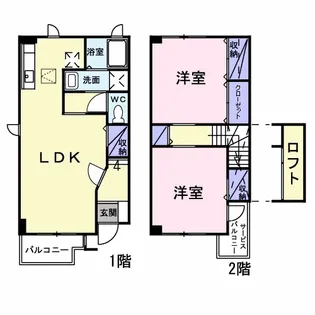 リヴェール【1階】の間取り