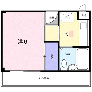 楠古谷マンション【3階】の間取り