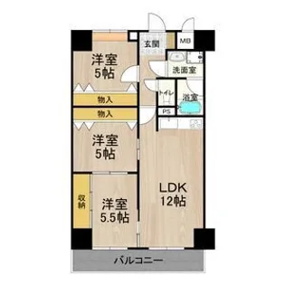 パークモダン住之江公園【9階】の間取り