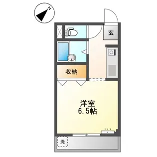 メロディーハイム【202号室】の間取り