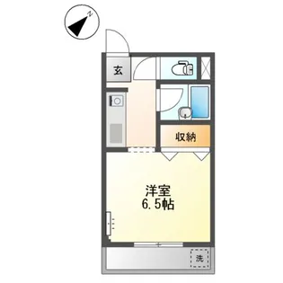 メロディーハイム【106号室】の間取り