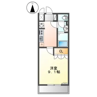 ベルメゾンSKY【2階】の間取り