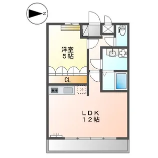 フォンテーヌ美原【2階】の間取り