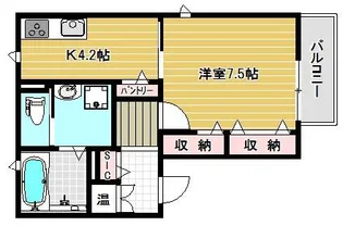 シャロームⅡ【202号室号室】の間取り