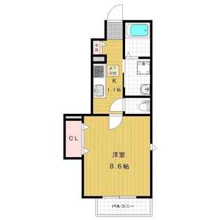 アネックス・ココペリ【101号室号室】の間取り