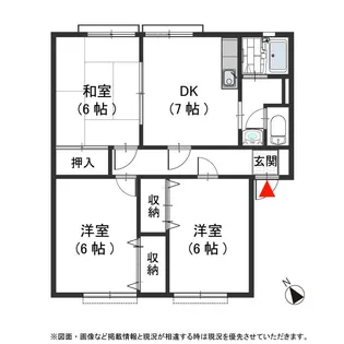 アトリウム12 B【101号室号室】の間取り