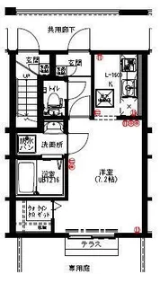 メゾンエーワン【1階】の間取り