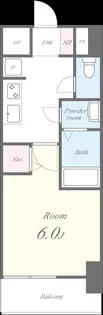 グランパシフィック長橋【6階】の間取り