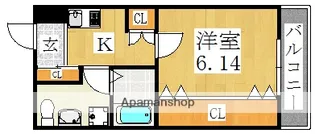 ブライト東住吉(ヒガシスミヨシ)【3階】の間取り