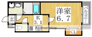 LUXE田辺【9階】の間取り