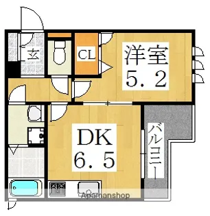 シャーメゾンエスト【3階】の間取り