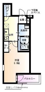 フジパレス我孫子前Ⅰ番館【2階】の間取り