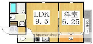 ラ・ハイール 桃ヶ池公園【5階】の間取り