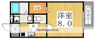 カーム東住吉【2階】の間取り