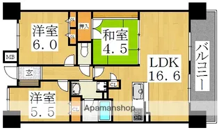 大阪府大阪市阿倍野区昭和町2丁目【マンション】の間取り