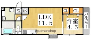 アビタシオン加美北(I)【1階】の間取り