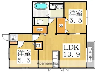 COZYハイムあびこ【1階】の間取り