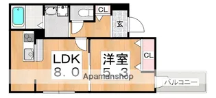 フジパレス長居【1階】の間取り