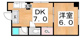 コーシンハイツ【3階】の間取り