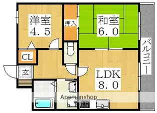 メゾン クレール【3階】の間取り